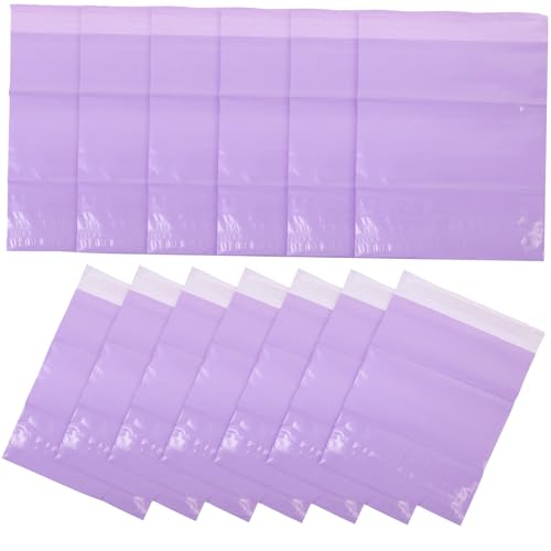 HONMEET 100Stücke Violette Versandtaschen Selbstklebende Verpackungsbeutel Langlebige und Auslaufsichere Versandumschläge für Hygieneartikel und Tierbedarf von HONMEET