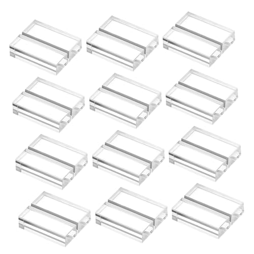 HONMEET 12 Stück Teiliges Acryl Kartenhalter Klare Transparente Tischaufsteller Vielseitig Einsetzbar als Platzkartenhalter Menükarten und Fotoständer Robust und Korrosionsbeständig für HONMEET 12 Stück Teiliges Acryl Kartenhalter Klare Transparente Tischaufsteller Vielseitig Einsetzbar als Platzkartenhalter Menükarten und Fotoständer Robust und Korrosionsbeständig für von HONMEET