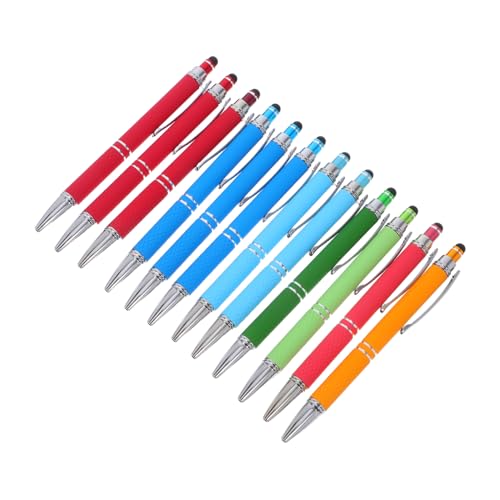 HONMEET 12 Stück Teiliges Metal Kugelschreiber mit Stylus Funktion Ergonomisch Komfortabel Spitze Präzise Schreib und Touchpen für Büro Schule Frauen HONMEET 12 Stück Teiliges Metal Kugelschreiber mit Stylus Funktion Ergonomisch Komfortabel Spitze Präzise Schreib und Touchpen für Büro Schule Frauen von HONMEET