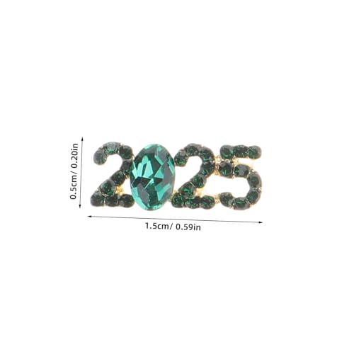 HONMEET 12 Stück Teiliges Nail Art mit Strassbesetzten Zahlen Glänzende Maniküre Dekorationen Langlebige Nagelornamente für Diy Nail Design Geeignet für Elegante Fingernägel und Besondere von HONMEET