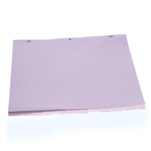 HONMEET 12 Stück Teiliges Trennkarten mit Taschen Ordner teiler für Büro Schule Zuhause Flexible Dokumentenaufbewahrung Platzsparend von HONMEET