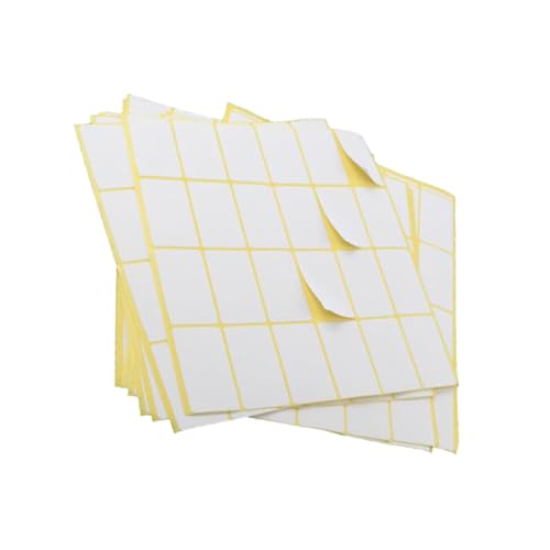 HONMEET 15 Stück Teiliges Selbstklebende Blanko Aufkleber Haftstarkes Papieretikett zum Beschriften für Büro Schule Shop und Organisation HONMEET 15 Stück Teiliges Selbstklebende Blanko Aufkleber Haftstarkes Papieretikett zum Beschriften für Büro Schule Shop und Organisation von HONMEET