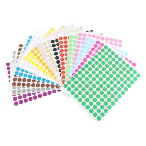 HONMEET 16Blätter Punktetiketten Teiliges Selbstklebender Runder Aufkleber für Halloween Dekoration Scrapbooking für Geschenkverpackungen von HONMEET