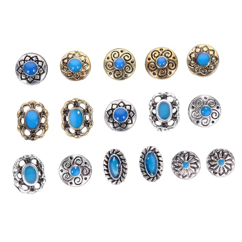 HONMEET 2 Sätze Retro Nail Charms Teiligem Vintage Nagelschmuck für DIY Nail Art Vielseitige Dekorative Nagelverzierungen für Gel Nägel Langebige und Ornamente von HONMEET