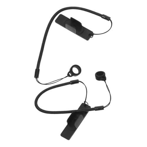 HONMEET 2 Stück Elastische Stiftsicherung mit Silikonring und Klebeclip Dehnbares Federband für Tablets und Touchscreen stifte Anti rutsch Sicherer Halt Am Klemmbrett für Büro und Schule von HONMEET