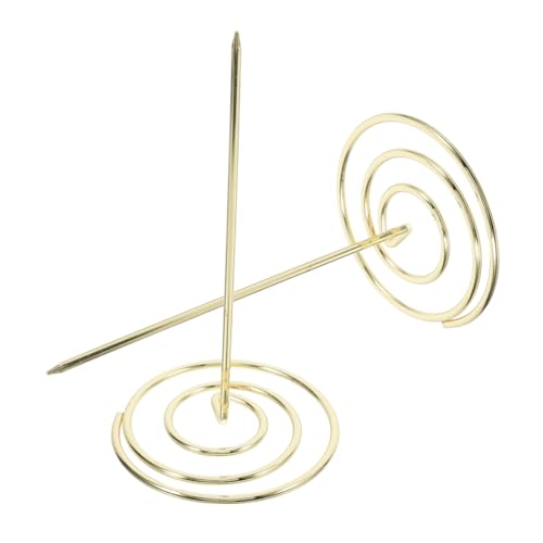 HONMEET 2 Stück Goldene Spieße für Rechnungen und Dokumente Metallische Halter für Büro Zuhause und Küche für Restaurant Accessoires und Notizen von HONMEET