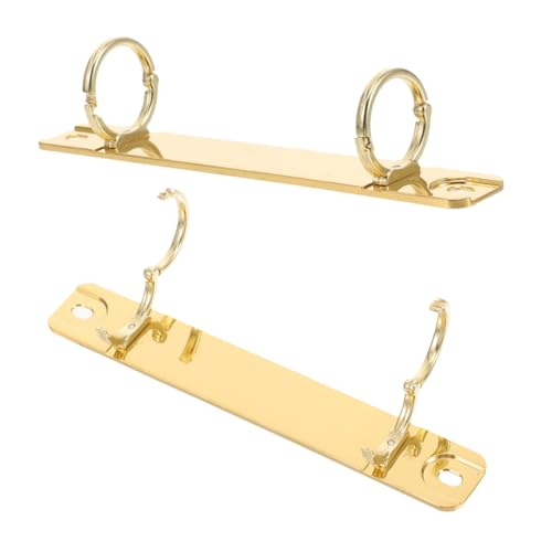 HONMEET 2 Stück Metall bindespine Clips Ringbuchmechanismus Ersatz Binder Rücken Kämme Robust Leicht Vielseitig für Lose Notizbücher Ordner DIY Binder Zubehör Goldfarben HONMEET 2 Stück Metall bindespine Clips Ringbuchmechanismus Ersatz Binder Rücken Kämme Robust Leicht Vielseitig für Lose Notizbücher Ordner DIY Binder Zubehör Goldfarben von HONMEET