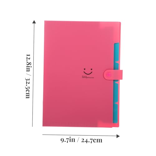 HONMEET 2 Stück Multifunktionale Fächermappe in Candy farben Fächer Erweiterbar Dokumentenordner für Büro Schule Zuhause Leichter Organizer für Akten und Papiere von HONMEET