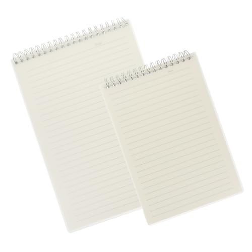 HONMEET 2 Stück Teiliges Spiralnotizbuch Liniert Dickes Stabile Spiralbindung Tragbares Schreibjournal für Schule Büro und Alltag HONMEET 2 Stück Teiliges Spiralnotizbuch Liniert Dickes Stabile Spiralbindung Tragbares Schreibjournal für Schule Büro und Alltag von HONMEET