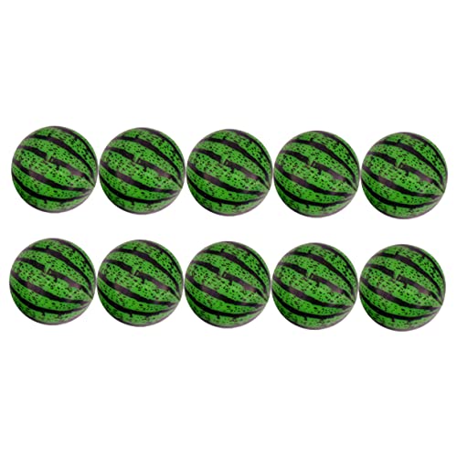 HONMEET 20 Stück Teiliges Wassermelonen Muster Sprungbälle Kreative Gummibälle für Outdoor Wasserspiele und Freizeitaktivitäten Fördert Koordination und Spaß Zufällige Zufällige Farbe von HONMEET