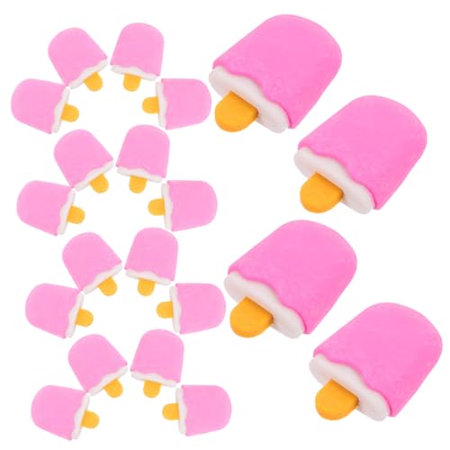 HONMEET 20Stücke Radiergummis im Eiscreme Design Entzückendes Schulzubehör für Klassenzimmer Partys und aus Sicherem Tpr Material zum Radieren von HONMEET