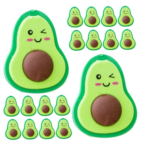 HONMEET 20stücke Cartoon Avocado Radiergummis Multifunktionale Radiergummis Süße Schreibwaren Für Schule Und Büro Kreatives Zubehör von HONMEET