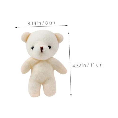 HONMEET 24 Stück Teiliges Mini Bär Schlüsselanhänger Niedliches Kuscheltier Anhänger Leichtes Deko Taschen Geschenk Party Zubehör von HONMEET