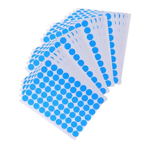 HONMEET 25 Blatt Wasserfeste Blaue Runde Aufkleber mit Selbstklebenden Kreispunkten Vorgestanzte Pvc-etiketten für Markierung Beschriftung und Versiegelung zu Hause Büro HONMEET 25 Blatt Wasserfeste Blaue Runde Aufkleber mit Selbstklebenden Kreispunkten Vorgestanzte Pvc-etiketten für Markierung Beschriftung und Versiegelung zu Hause Büro von HONMEET