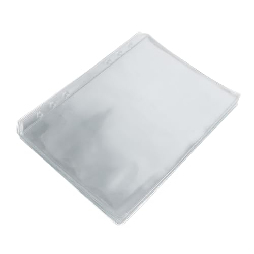 HONMEET 25 Stück Hüllen Für 6-ring-ordner: A5-kartenschutzhüllen, Nachfüllblätter Für Rezeptbuchseiten, Transparente Budgetkarten, Hülle Für Dokumente, Fotoaufkleber, Organizer von HONMEET