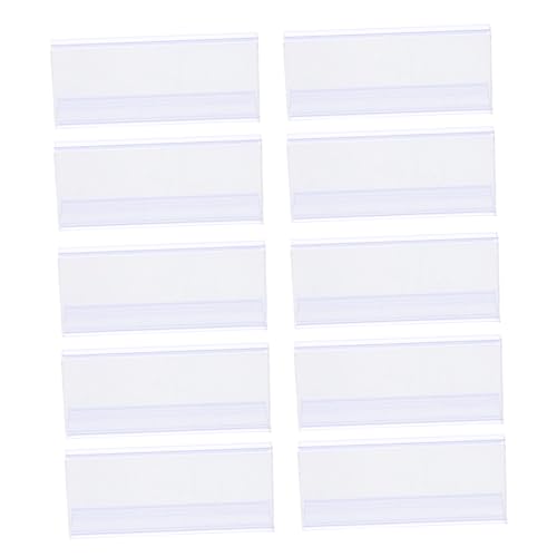 HONMEET 25 Stück Preisschild Clips Zum Anklipsen Von Etikettenhaltern Für Regale Etikettenhalterstreifen Supermarkt Etikett Transparenter Etikettenhalter Schilder Display Clip von HONMEET