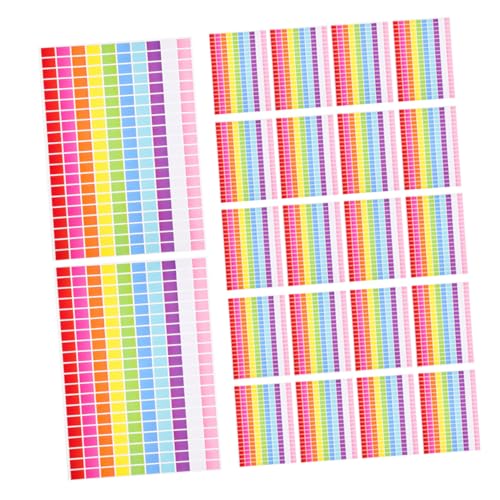 HONMEET 25Blatt Farbige Rechteckige Etiketten Selbstklebende Aufkleber Farben pro Blatt Gesamt für Organisation Beschriftung von Ordnern Verpackungen Schul und Bürobedarf HONMEET 25Blatt Farbige Rechteckige Etiketten Selbstklebende Aufkleber Farben pro Blatt Gesamt für Organisation Beschriftung von Ordnern Verpackungen Schul und Bürobedarf von HONMEET