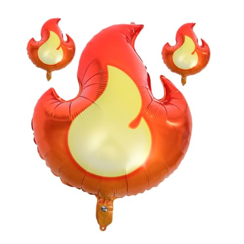 HONMEET 3 Stück Teiliges Folienballon Flammenform Feuerwehr Motto Partydeko Jungen Geburtstag aus Aluminiumfolie Auslaufsicher Lebendige Farben Einfache Handhabung Auffällige HONMEET 3 Stück Teiliges Folienballon Flammenform Feuerwehr Motto Partydeko Jungen Geburtstag aus Aluminiumfolie Auslaufsicher Lebendige Farben Einfache Handhabung Auffällige von HONMEET