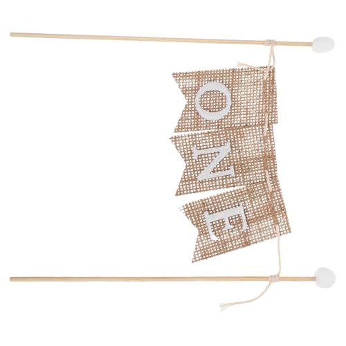 HONMEET 3 Stück Teiliges Handgefertigtes Geburtstagskuchen-dekorationsset mit Rustikalem Wimpelbanner Kleiner Tortentopper Vielseitig Einsetzbar für Babyfeier Einfache Montage und von HONMEET
