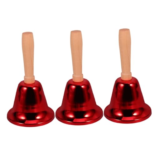 HONMEET 3 Stück Teiliges Metall-handglocken Holzgriff Laute Rufglocke für Senioren Pflege Klassenzimmer Dinner und Haustiertraining Robuste Eisenkonstruktion Vielseitig Einsetzbar HONMEET 3 Stück Teiliges Metall-handglocken Holzgriff Laute Rufglocke für Senioren Pflege Klassenzimmer Dinner und Haustiertraining Robuste Eisenkonstruktion Vielseitig Einsetzbar von HONMEET