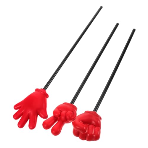 HONMEET 3 Stück Teiliges Mini Fingerpointer Sticks aus Schaumstoff Handliche Sticks für Kindergarten Klassenzimmer Interaktive Spielrequisiten für Lehrer für Spiele und Aufführungen von HONMEET