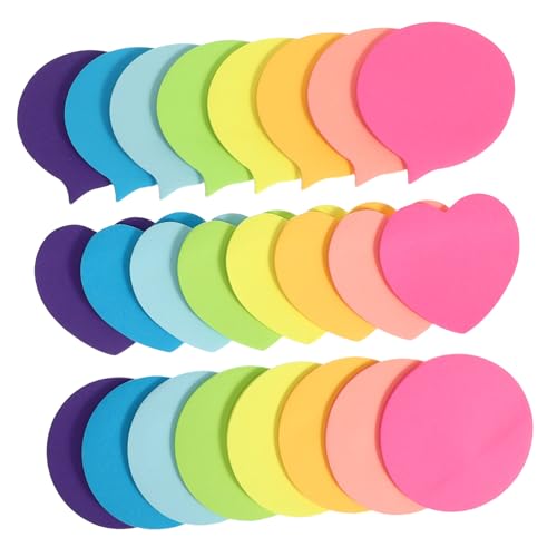 HONMEET 30 Blatt Bunte Haftnotizen für Mini Notizblöcke mit Herz Sprechblase und Formen Selbstklebend für Schule Büro Schnelle Notizen und Lernorganisation HONMEET 30 Blatt Bunte Haftnotizen für Mini Notizblöcke mit Herz Sprechblase und Formen Selbstklebend für Schule Büro Schnelle Notizen und Lernorganisation von HONMEET