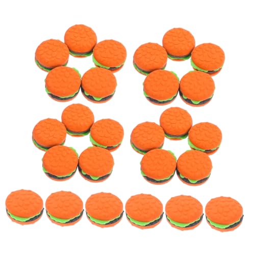 HONMEET 30 Stück Süße Hamburger-radiergummis, Mini-radiergummis in Hamburger-form, Kawaii-briefpapier, Klassenzimmer-preise, Entzückendes Briefpapier Für Schulbedarf, Partygeschenke von HONMEET