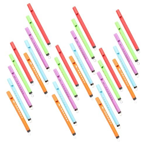 HONMEET 30 Stück Teiliges Miniatur Musikspielzeug für Jugendliche Kreative Pfeifen mit Klarem Vogelruf Lustige Flöten für Musikalische Aufführungen und Spielerische Zufällige Farbe von HONMEET