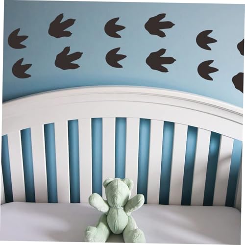 HONMEET 32 Stück Teiliges Kinderzimmer Wandtattoo mit Selbstklebenden Ablösbaren PVC Drachenfußabdruck Stickern für Babyzimmer und Wohnräume Umweltfreundliche Wanddeko Rückstandsfrei von HONMEET