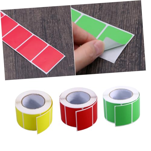 HONMEET 3Rolle Bunte Cartoon Aufkleber mit Herzförmigen Dankeschön Labels Etiketten für Geburtstagsfeiern Feiertage und Geschenkverpackungen À von HONMEET