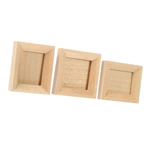 HONMEET 3st Miniatur-fotorahmen-Ornamente Miniatur Bilderrahmen Dekorativer Minirahmen Mini-puppenhausmöbel Puppenhausboden Minirahmen Für Fotos Mini- -dekore Mini-zierrahmen Khaki Holz HONMEET 3st Miniatur-fotorahmen-Ornamente Miniatur Bilderrahmen Dekorativer Minirahmen Mini-puppenhausmöbel Puppenhausboden Minirahmen Für Fotos Mini- -dekore Mini-zierrahmen Khaki Holz von HONMEET