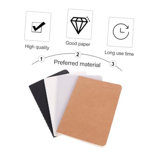 HONMEET 4 Stück Doodle Book Journal Notizbuch Einfarbiges Notizbuch Leere Journale Unliniertes Journal Kleines Skizzenbuch Leeres Buch HONMEET 4 Stück Doodle Book Journal Notizbuch Einfarbiges Notizbuch Leere Journale Unliniertes Journal Kleines Skizzenbuch Leeres Buch von HONMEET