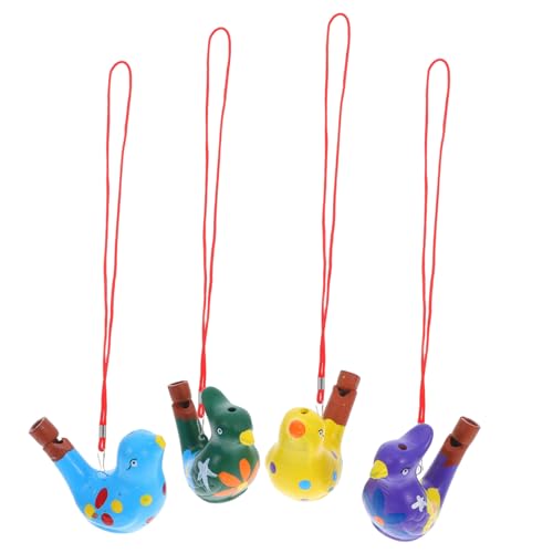 HONMEET 4 Stück Teiliges Bunte Keramik Vogel Musikalisch Robust Realistisch Geformt für Party Mitgebsel und Badespaß HONMEET 4 Stück Teiliges Bunte Keramik Vogel Musikalisch Robust Realistisch Geformt für Party Mitgebsel und Badespaß von HONMEET