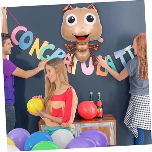 HONMEET 4 Stück Teiliges Folienballons in Ameisenform Langlebige Aluminiumfolie Aufblasbare Kinderparty deko Wetterfeste Geburtstag Luftballons für Innen Außenbereich von HONMEET