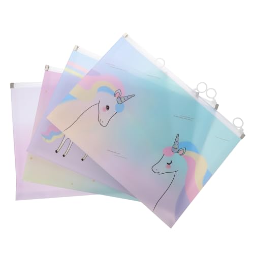 HONMEET 4 Stück Wasserdichte Dokumententaschen mit Reißverschluss Multifunktionale Kunststoff organizer für Reise Büro und Schule Praktische Aufbewahrungstaschen mit Einhorn motiv Robust HONMEET 4 Stück Wasserdichte Dokumententaschen mit Reißverschluss Multifunktionale Kunststoff organizer für Reise Büro und Schule Praktische Aufbewahrungstaschen mit Einhorn motiv Robust von HONMEET