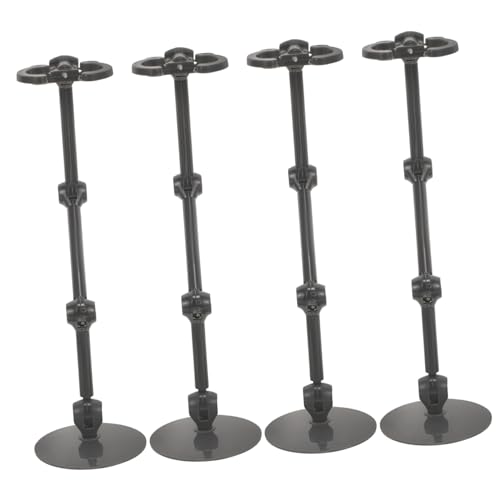 HONMEET 4-teiliger Actionfigurenständer Puppenfigurenständer Puppenständer Actionfigurenhalterung Aus Stabilem Kunststoff Zum Aufbewahren Und Ausstellen Von Puppenmodellen von HONMEET