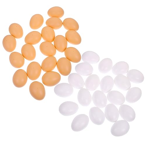 HONMEET 40Stücke Künstliche Plastikeier zum Bemalen für DIY Ostereier Realistische Kunststoff Eier für Bastelprojekte für Kindergarten und Ostern HONMEET 40Stücke Künstliche Plastikeier zum Bemalen für DIY Ostereier Realistische Kunststoff Eier für Bastelprojekte für Kindergarten und Ostern von HONMEET