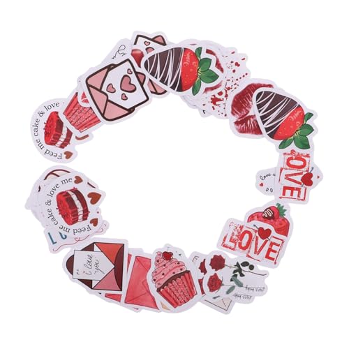 HONMEET Einzigartige Scrapbook-Aufkleber in Herzform 46 Stück Selbstklebend Für Die Dekoration Zum Valentinstag Und Geburtstag Einfach Anzubringendes Party-zubehör-Set Für Zuhause von HONMEET