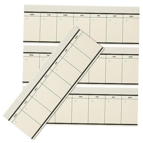 HONMEET 4Stücke Teiliges Wochenplaner Notizblock Reißbare Memo Pads für Geschäftsplanung und Persönliche Organisation für Tages und Wochenplanung von HONMEET