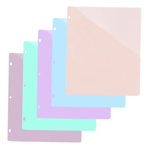 HONMEET 5 Blätter Dokumententasche Teiliges Transparente Abheftbare Ordnertaschen zur Aufbewahrung von Büro und Organisationsmaterialien Reißfest und Langlebig für Ordner und Schreibtisch HONMEET 5 Blätter Dokumententasche Teiliges Transparente Abheftbare Ordnertaschen zur Aufbewahrung von Büro und Organisationsmaterialien Reißfest und Langlebig für Ordner und Schreibtisch von HONMEET