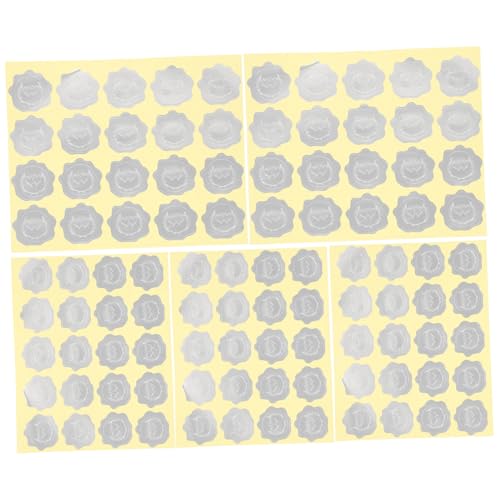 HONMEET 5 Blätter Geprägte Selbstklebende Siegelaufkleber Dekorative Umschlagaufkleber Vielseitige Versiegelungssticker für Hochzeit Party Basteln DIY verpackung Silberfarben HONMEET 5 Blätter Geprägte Selbstklebende Siegelaufkleber Dekorative Umschlagaufkleber Vielseitige Versiegelungssticker für Hochzeit Party Basteln DIY verpackung Silberfarben von HONMEET