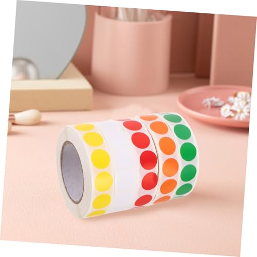 HONMEET 5 Rollen Punktetiketten Selbstklebend Farbige Blanko Aufkleber für Beschriften Organisation und Versand Vielseitige Klebeetiketten für Büro DIY und Lagerverwaltung HONMEET 5 Rollen Punktetiketten Selbstklebend Farbige Blanko Aufkleber für Beschriften Organisation und Versand Vielseitige Klebeetiketten für Büro DIY und Lagerverwaltung von HONMEET
