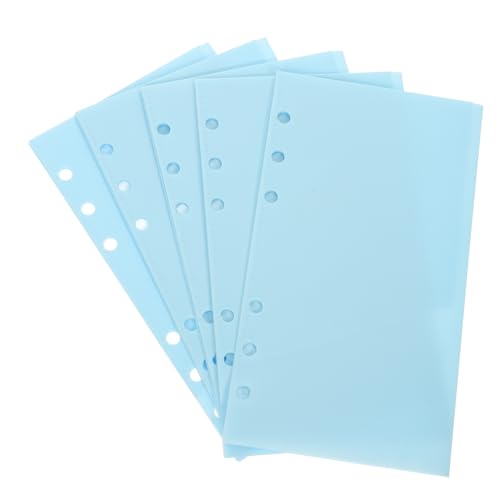 HONMEET 5 Stück Binder Einlagen Teiliges Tragbare Budget Taschen aus PP Doppelte Einstecktaschen Leicht Hellblau Geeignet für Haushaltsplaner und Organizer HONMEET 5 Stück Binder Einlagen Teiliges Tragbare Budget Taschen aus PP Doppelte Einstecktaschen Leicht Hellblau Geeignet für Haushaltsplaner und Organizer von HONMEET