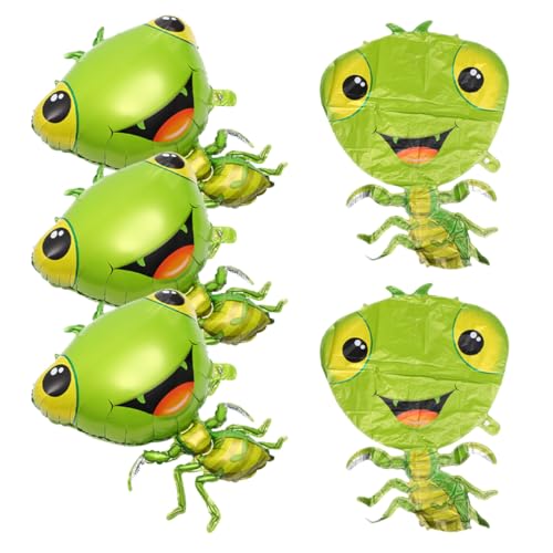 HONMEET 5 Stück Große Mantis Folienballons Tiermotiv Ballons für Kindergeburtstag Partydeko Langlebig und Dekorativ für Unvergessliche Fotos und Gartenverschönerung von HONMEET