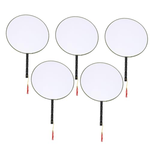 HONMEET 5 Stück Teiliges DIY Malset mit Blanken Fächern Zeichnen Fächer aus Langlebigem Spinnseide-material zum Bemalen und Basteln für Kindergarten Kreative Hand-Seh-Koordination Fördern HONMEET 5 Stück Teiliges DIY Malset mit Blanken Fächern Zeichnen Fächer aus Langlebigem Spinnseide-material zum Bemalen und Basteln für Kindergarten Kreative Hand-Seh-Koordination Fördern von HONMEET