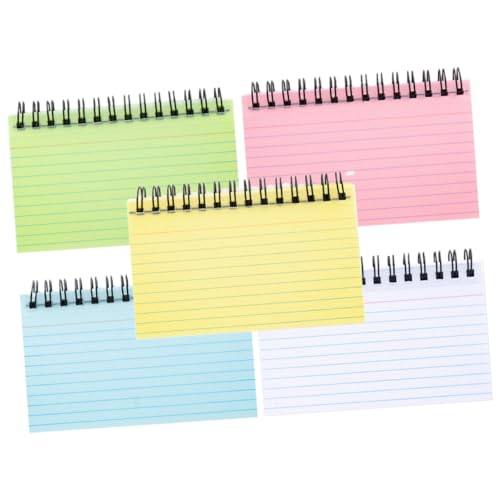 HONMEET 5 Stück Teiliges Kleines Spiral notizbuch Tragbares Memo Pad in Farben Abreißbares Notizblock To do listen Tagebuch Büro Schule und Alltag HONMEET 5 Stück Teiliges Kleines Spiral notizbuch Tragbares Memo Pad in Farben Abreißbares Notizblock To do listen Tagebuch Büro Schule und Alltag von HONMEET