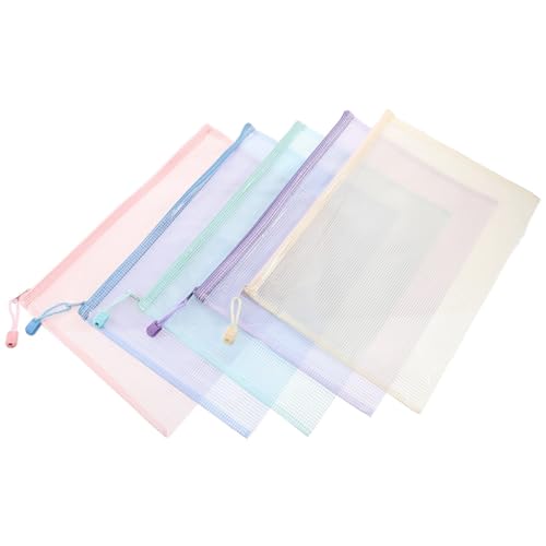 HONMEET 5 Stück Teiliges Zipper Dokumententaschen aus Wasserabweisendem PVC und PP Transparente Netz aufbewahrungstaschen mit Reißverschluss für Büro Schule und Reise Praktische Organizer HONMEET 5 Stück Teiliges Zipper Dokumententaschen aus Wasserabweisendem PVC und PP Transparente Netz aufbewahrungstaschen mit Reißverschluss für Büro Schule und Reise Praktische Organizer von HONMEET