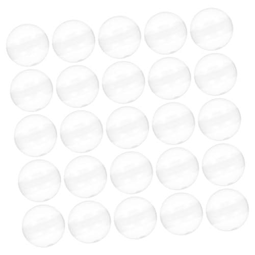 HONMEET 50 Stück Klare Runde Kunststoffkapseln für Verkaufsautomaten Wiederverwendbare Befüllbare Überraschungskugeln für Partygeschenke DIY Basteln Kaugummiautomaten und von HONMEET