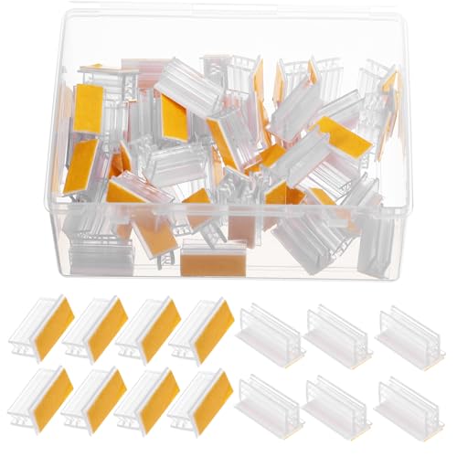 HONMEET 50 Stück Transparente Acryl Schildhalter Stabile Preisschild Clips Vielseitig Einsetzbar für Supermarkt Büro Lager Namensschilder und Versandetiketten HONMEET 50 Stück Transparente Acryl Schildhalter Stabile Preisschild Clips Vielseitig Einsetzbar für Supermarkt Büro Lager Namensschilder und Versandetiketten von HONMEET