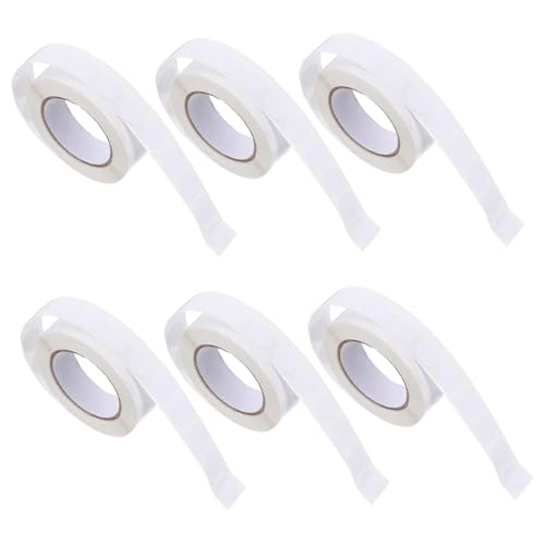 HONMEET 6 Rollen Runde Selbstklebende Etiketten Klebeetiketten Runde Etiketten Punktaufkleber Siegeletiketten Codierungspunktaufkleber Kreisetikettenaufkleber von HONMEET